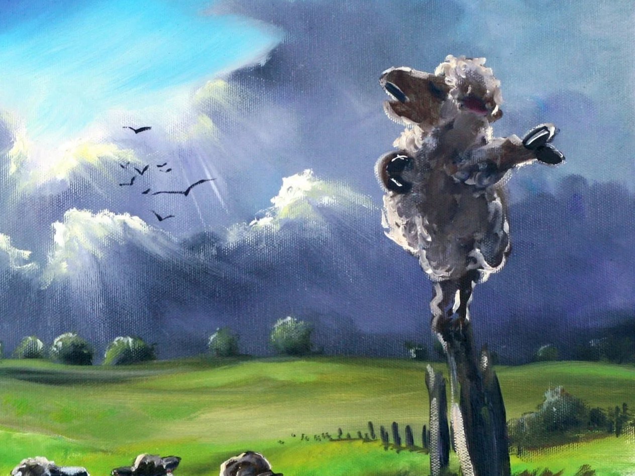 Singing Sheep Detail