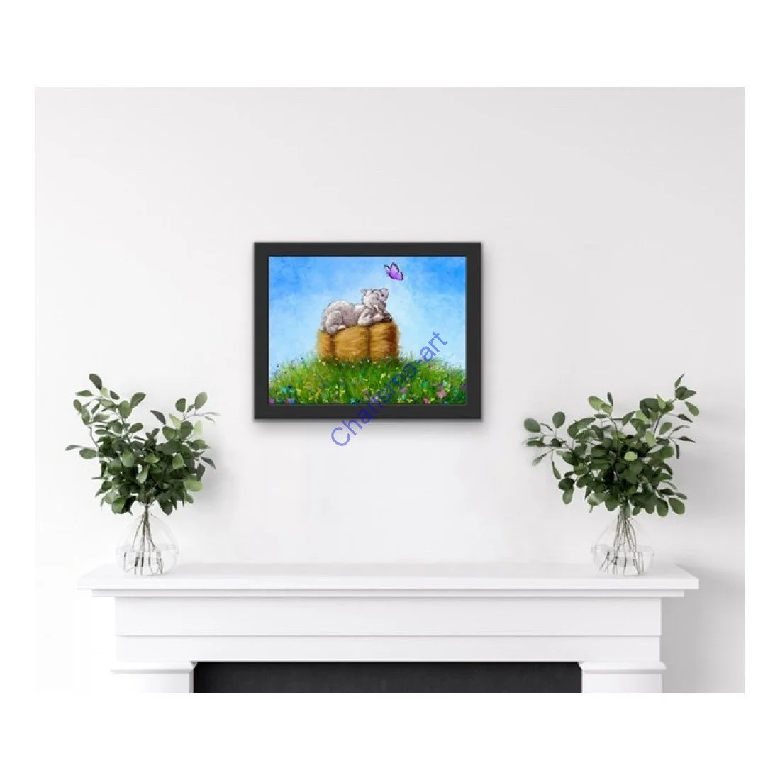 enchanted-farm-animal-art-framed