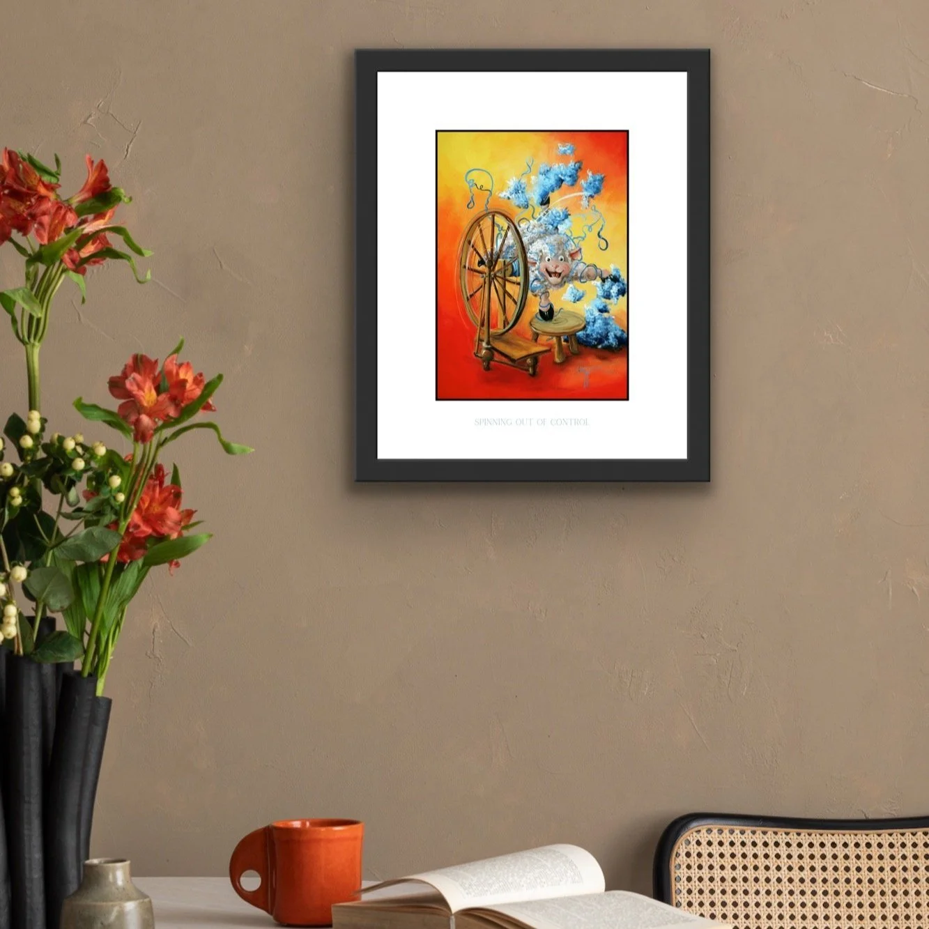 Spinning Out of Control Print Medium