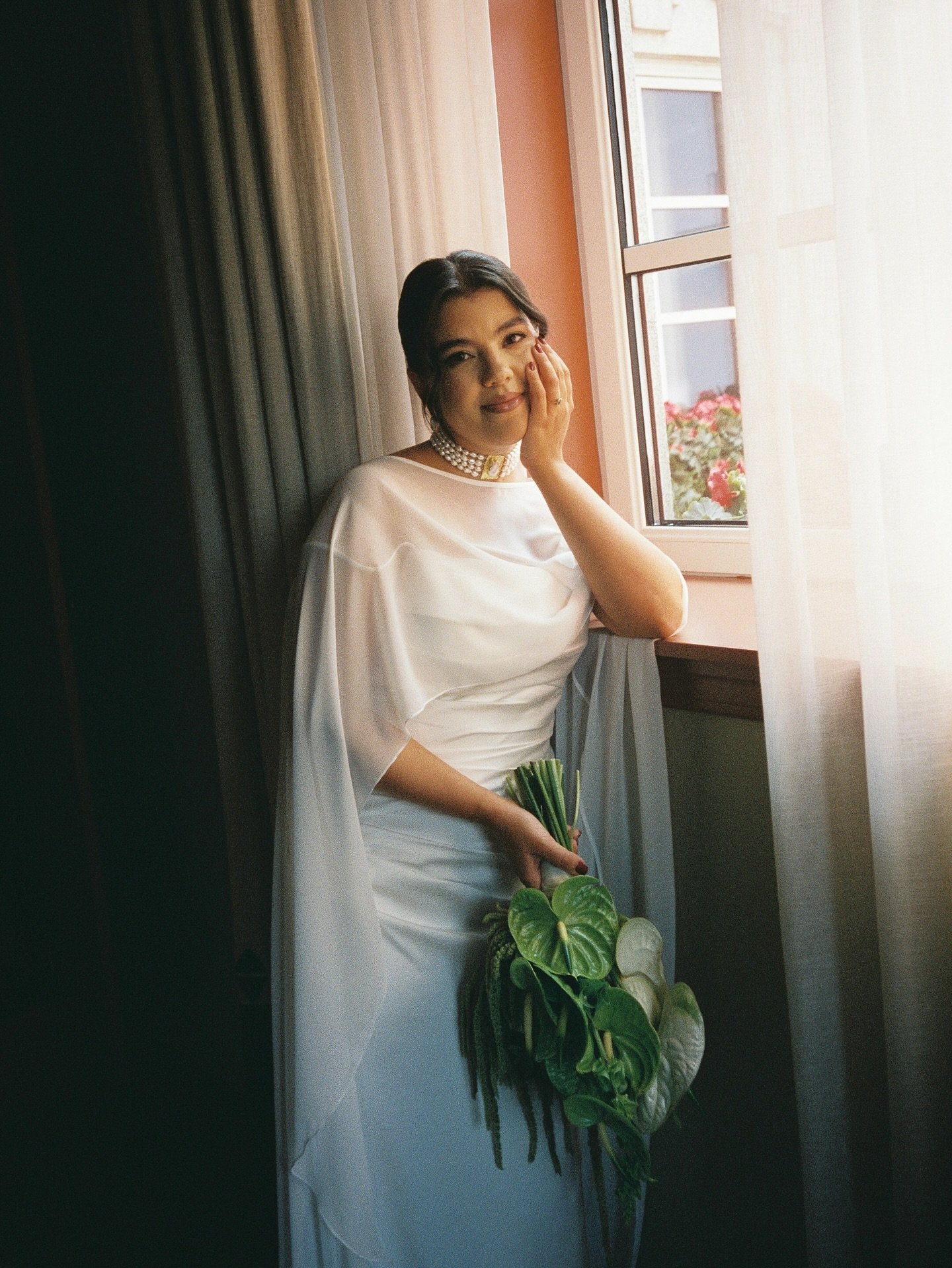 Film portrait 🎞️ 

Photography @filipemontesphotography
Dress @pronovias 
Suit @massimodutti 
Venue @hospesinfantesagres 
Celebrant @thecelebrants.pt 
Bouquet @floreseamores.pt 
MakeUp &amp; Hair @nii.artist 
Dj @soundtrack_pt
Film developed @carmen