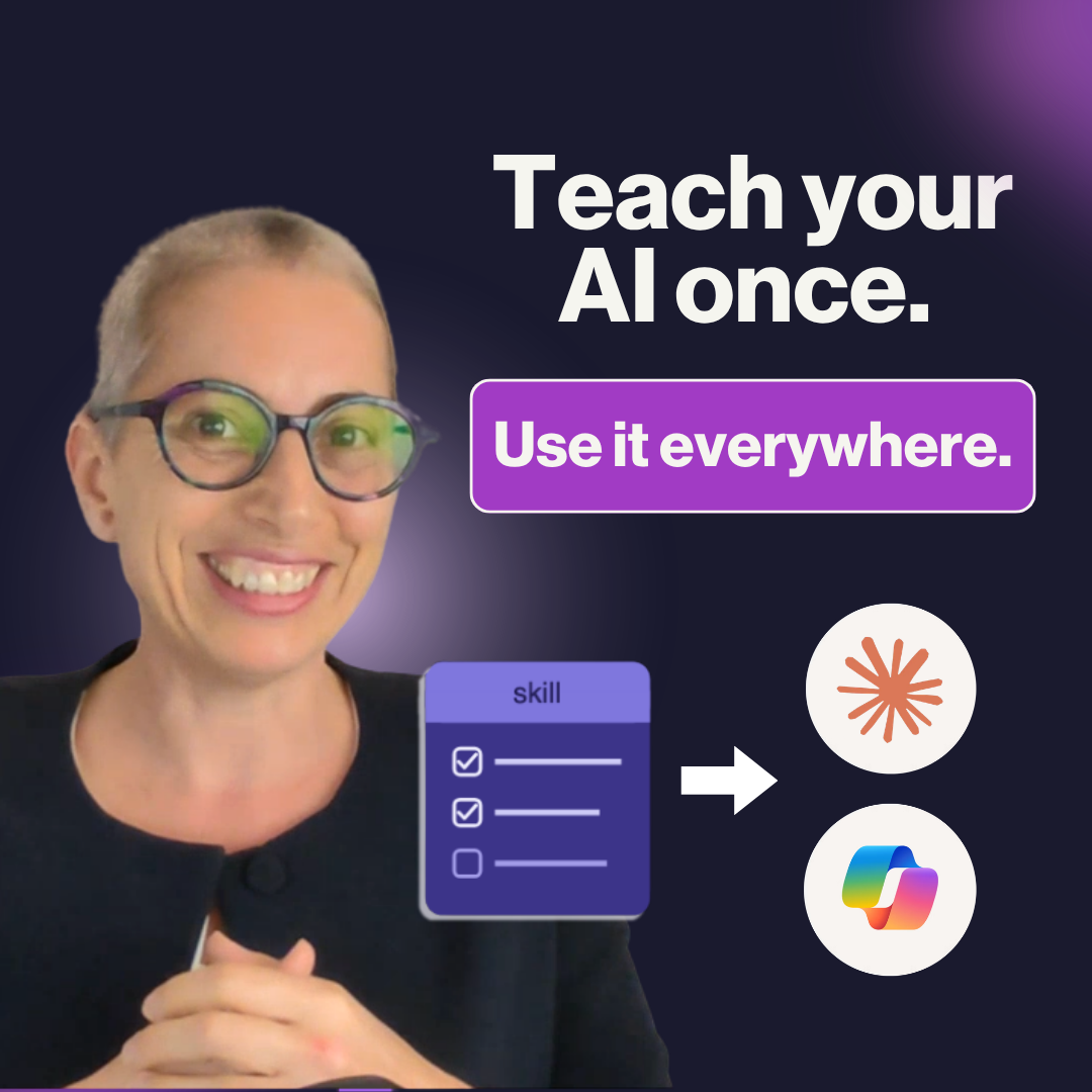 Teach your AI once. Use it everywhere.