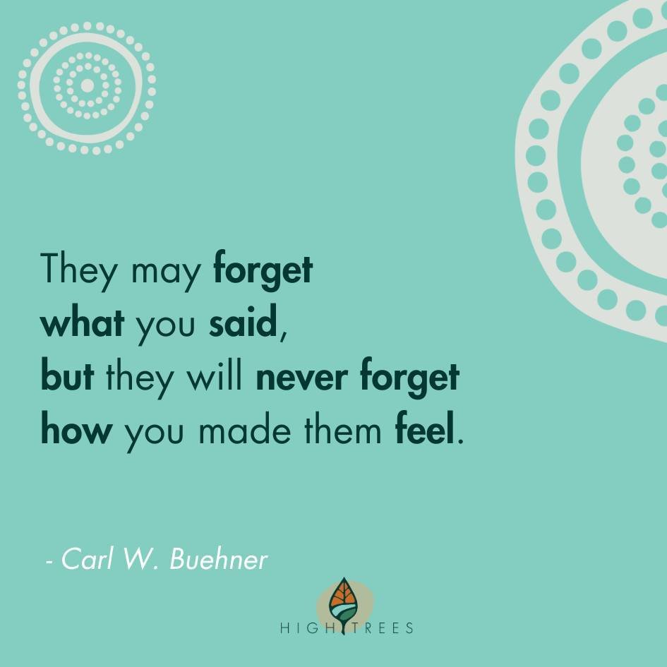 &quot;They may forget what you said but they will never forget how you made them feel.&quot; - Carl W. Buehner

At High Trees we believe that the emotional connections we build with our children are at the heart of their learning journey. 

How we ma