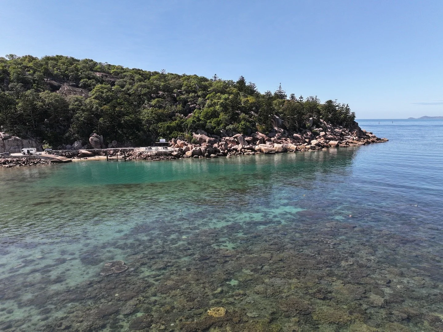 Did you know Geoffrey Bay is recommended in Queensland&rsquo;s top 10 snorkel sites? 🐠✨⁠
⁠
It&rsquo;s one of the easiest spots to jump in and discover, and when the vis is good you&rsquo;ll find giant clams, coral gardens, schools of fish, and the M