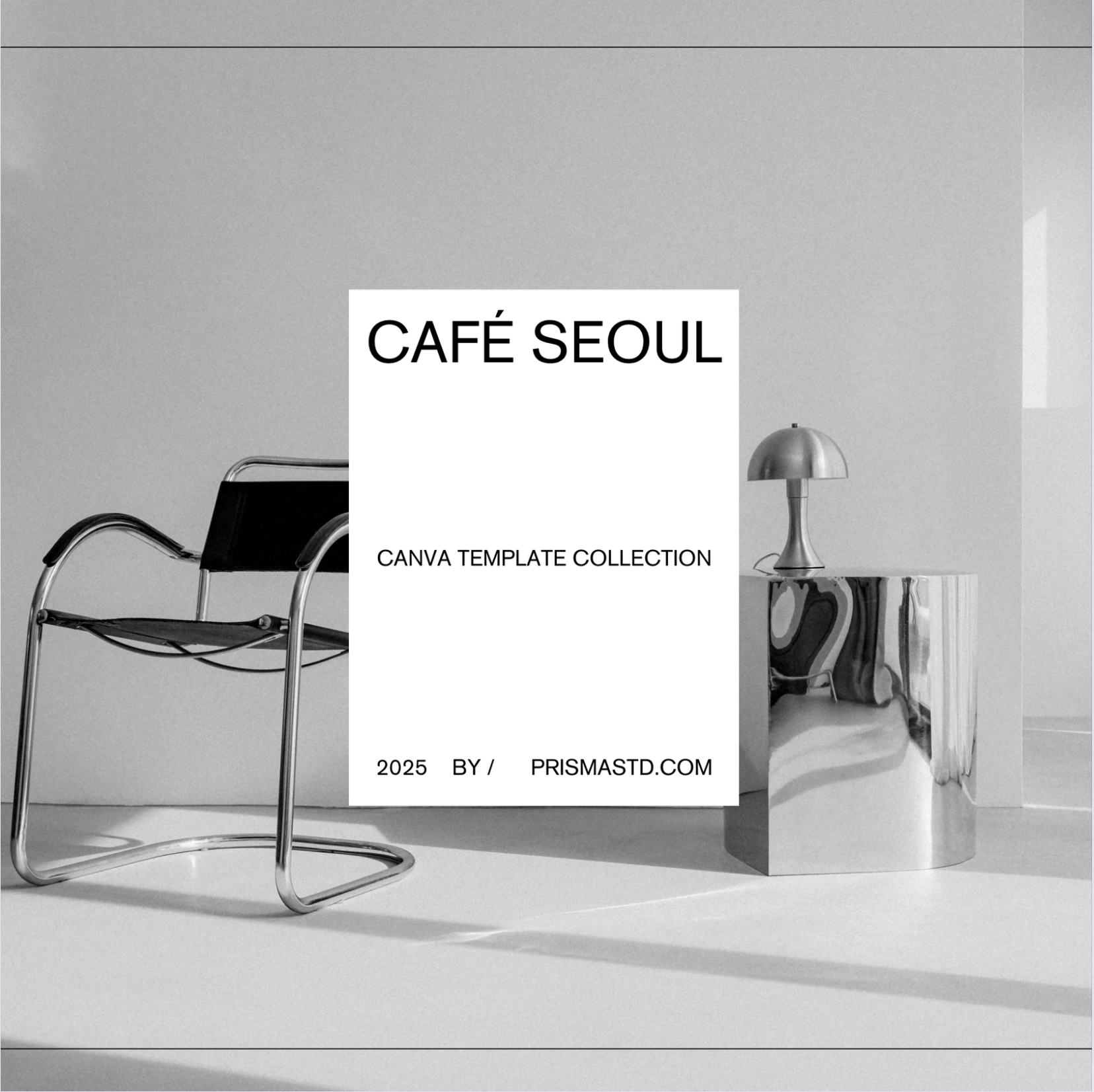 Instagram Post Template Minimalist Design Cafe Seoul Prisma Studio