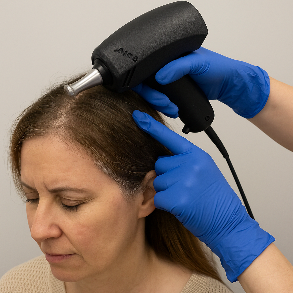 Advanced Hair Loss Treatment with Alma TED &amp; PRP in a 58-Year-Old Female Patient – Houston &amp; Katy, TX