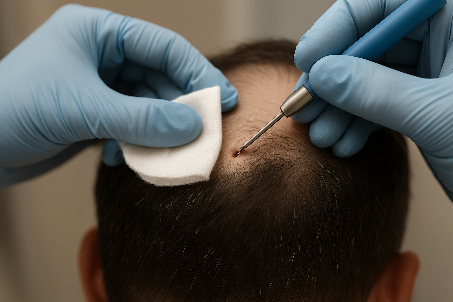 Advanced Hair Loss Diagnosis in Houston &amp; Katy: Case Study on Male Pattern Baldness with Scalp Biopsy