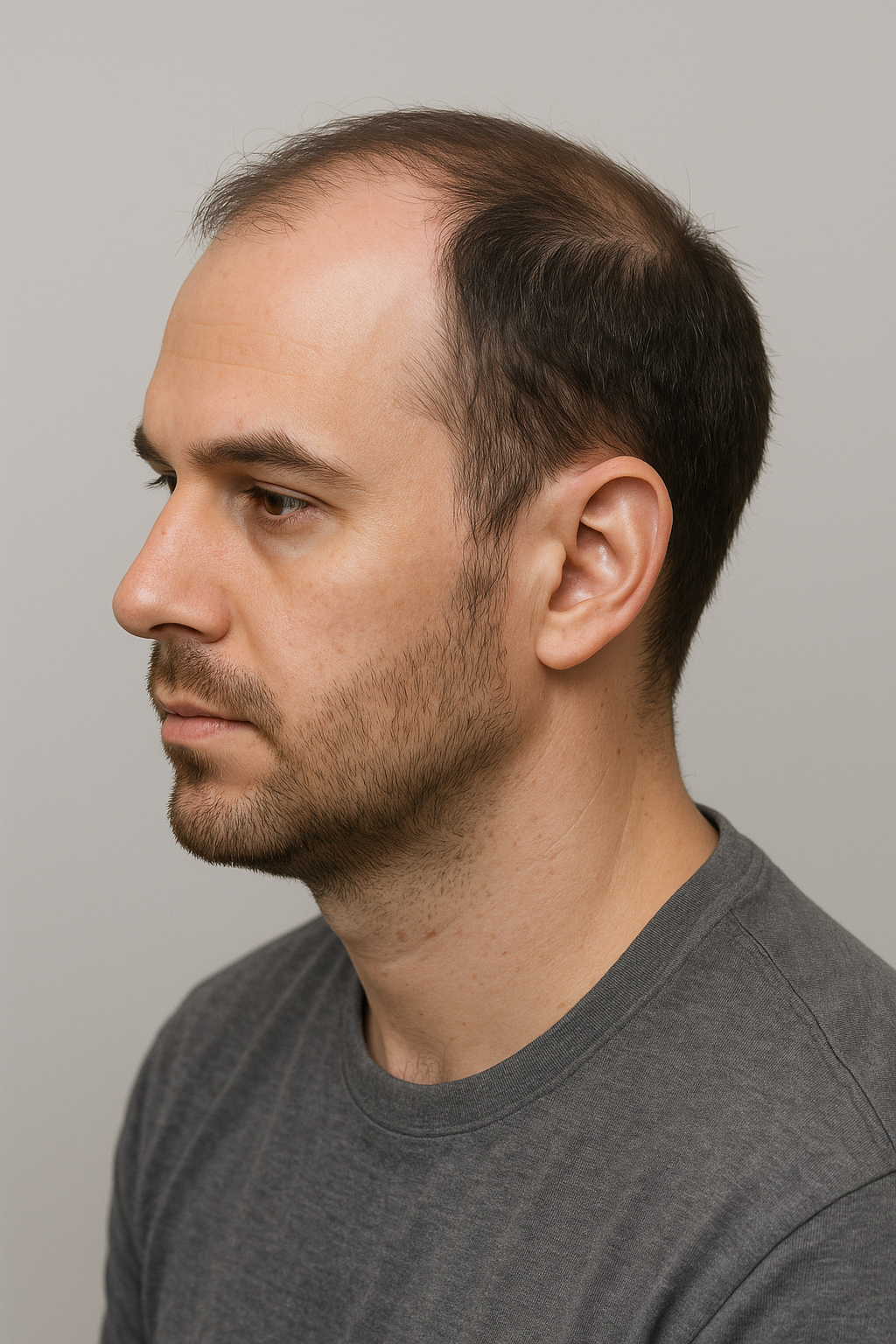 Managing Male Hair Loss and Acne Scarring in a 33-Year-Old Patient
