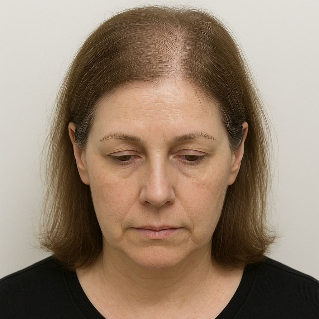 Case Report: Androgenetic Alopecia in a 57-Year-Old Female with Medication Intolerance