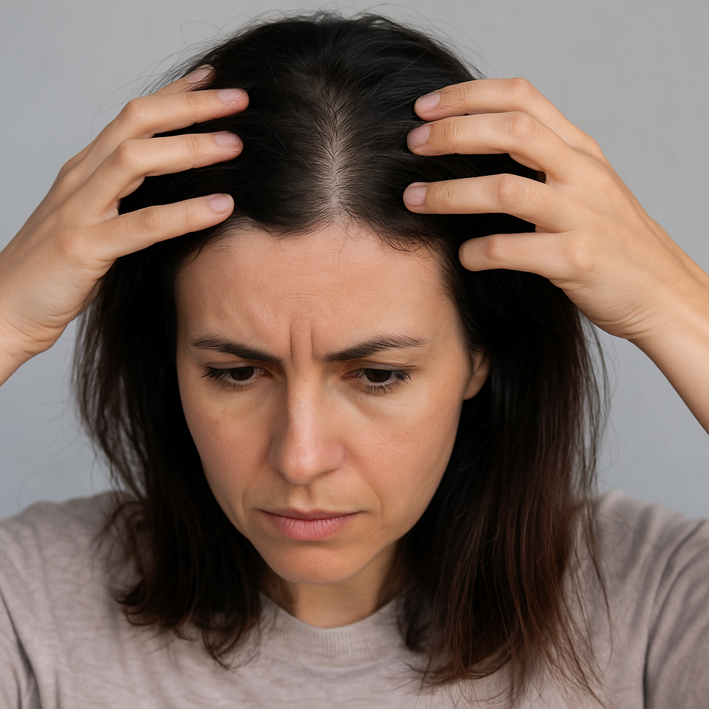 Acute Hair Shedding After Birth Control Change: Telogen Effluvium in a 36-Year-Old Woman | Reena Jogi MD Dermatology in Houston &amp; Katy, Texas