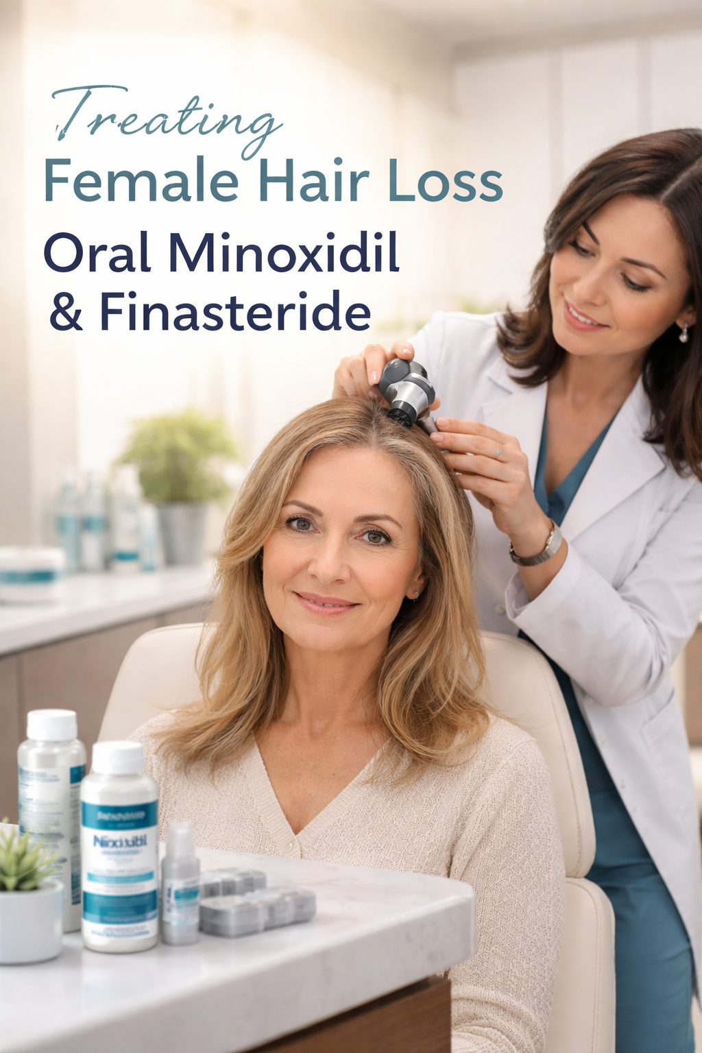 Androgenetic Alopecia Case Report: A 57-Year-Old Woman With Diffuse Hair Loss in Katy &amp; Houston, Texas