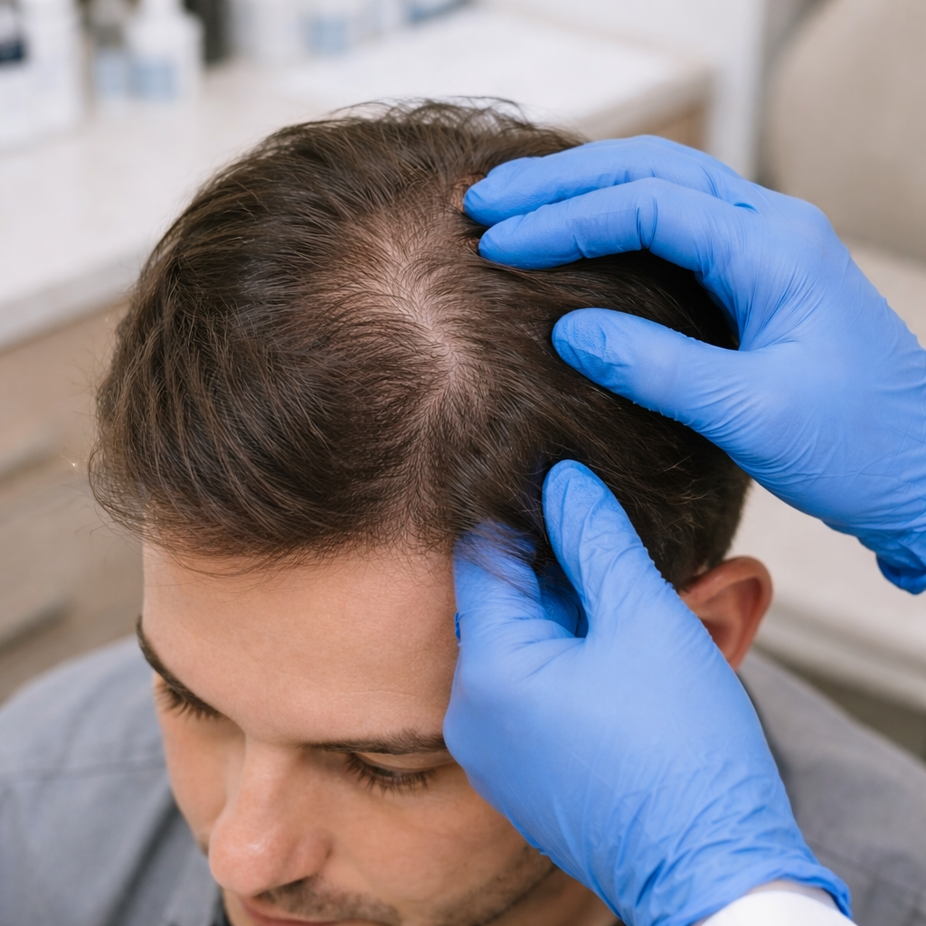 Comprehensive Dermatology Care for Men: Hair Loss, Mole Evaluation, and Acne Scar Consultation in Katy &amp; Houston, Texas