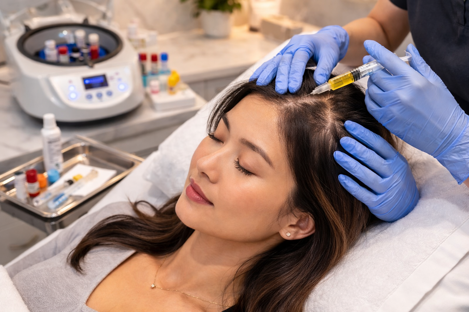 PRP for Female Pattern Hair Loss in Katy, Texas: A 32-Year-Old Woman with Androgenetic Alopecia