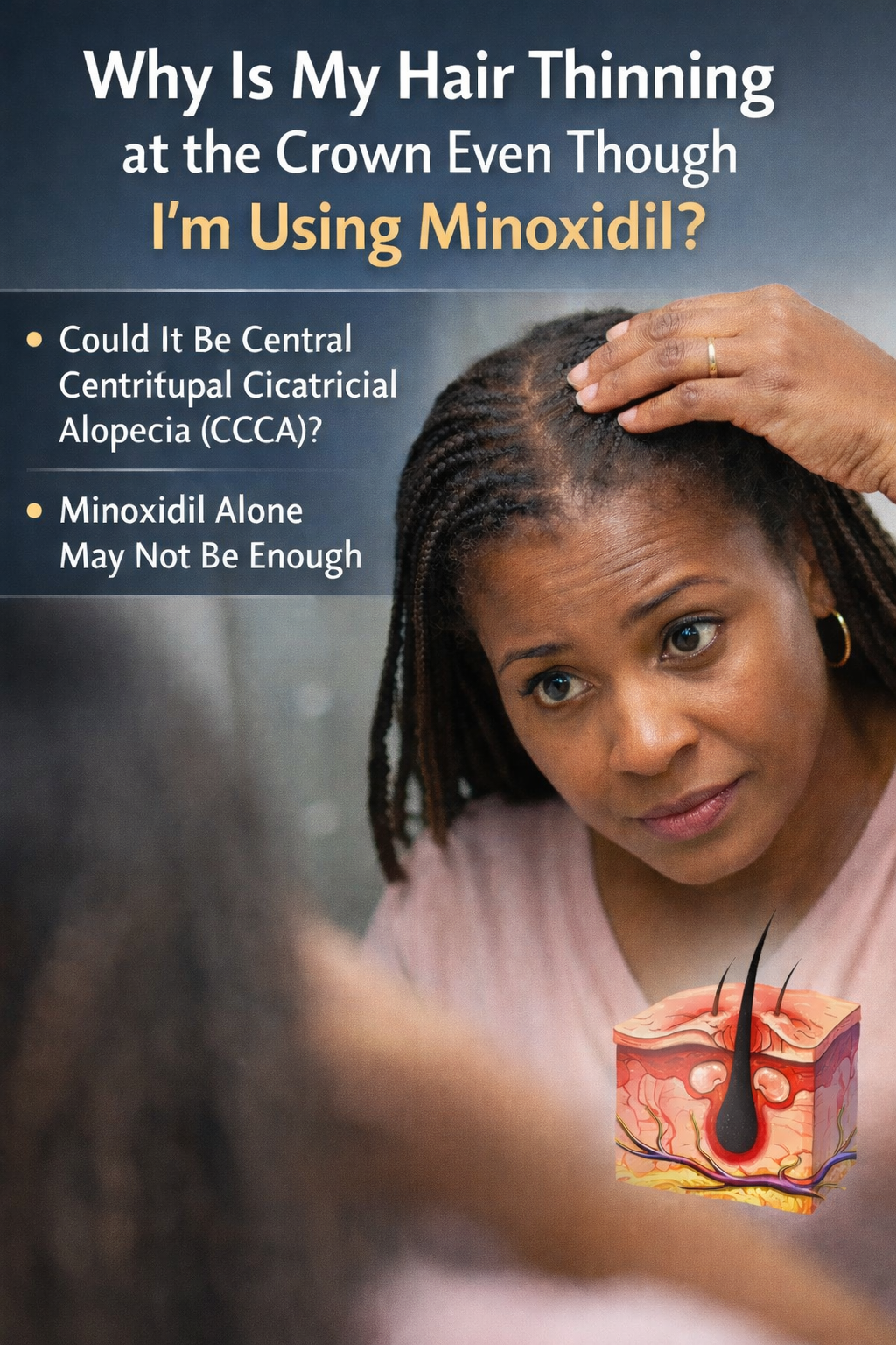 Why Is My Hair Thinning at the Crown Even Though I’m Using Minoxidil?