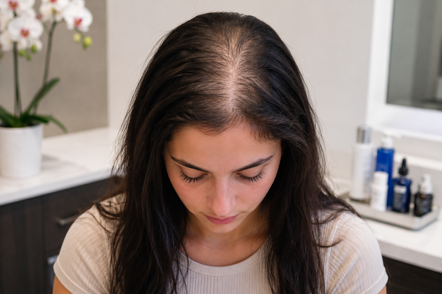"I'm only 21 and my hair is suddenly falling out in chunks. Is it genetic, and how do I stop it before it gets worse?"
