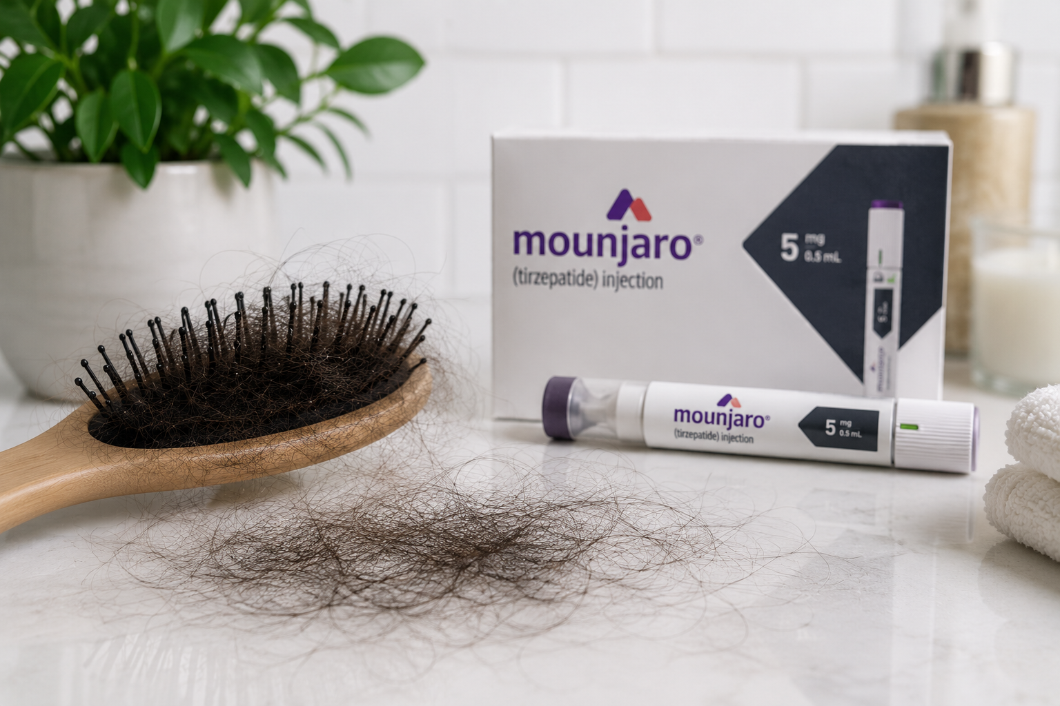 Is Mounjaro Making My Hair Fall Out, and Can a Dermatologist in Houston or Katy Stop the Shedding Without Surgery?