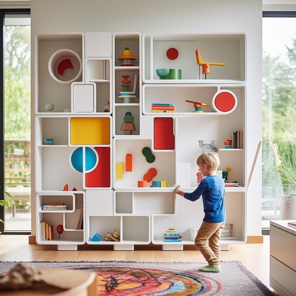 Custom joinery can be fun and colourful, especially for kids who learn to put away their toys and keep treasures safe. Do you have an awkward space or need custom storage for your child's projects? - HELLO LEGO! We design custom joinery for most of o