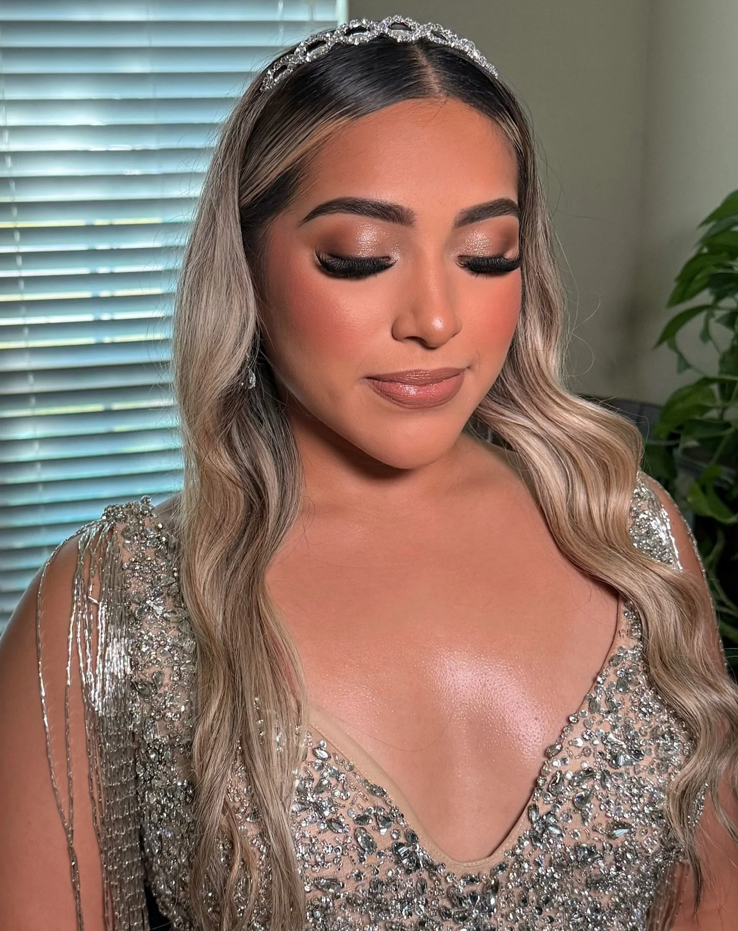 Homecoming glam ✨👑⭐️ so beautiful @alexxisrae.pim 

#hocoglam #makeupartist #glam