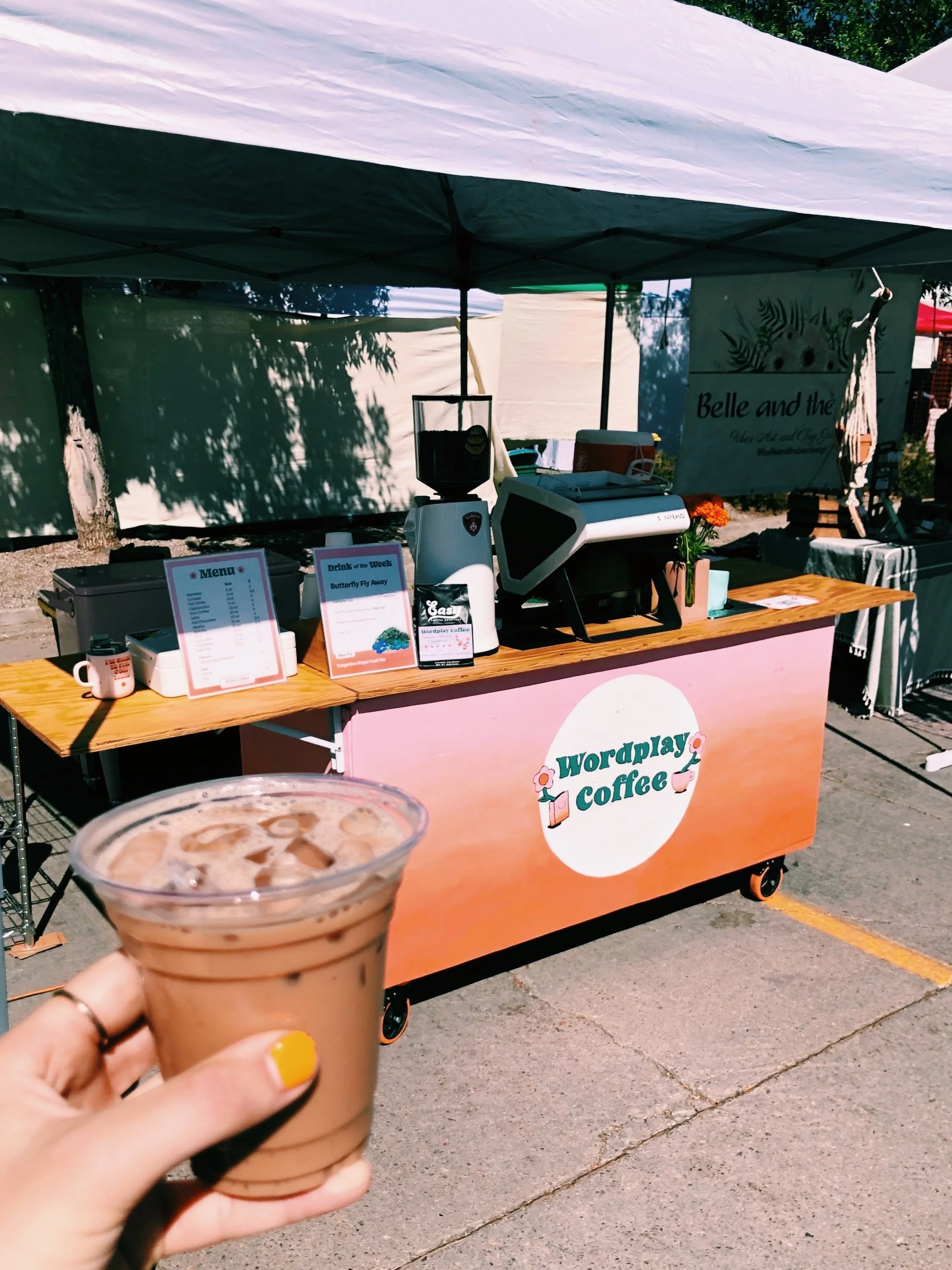 Wordplay Coffee mobile coffee cart and team in Durango, CO