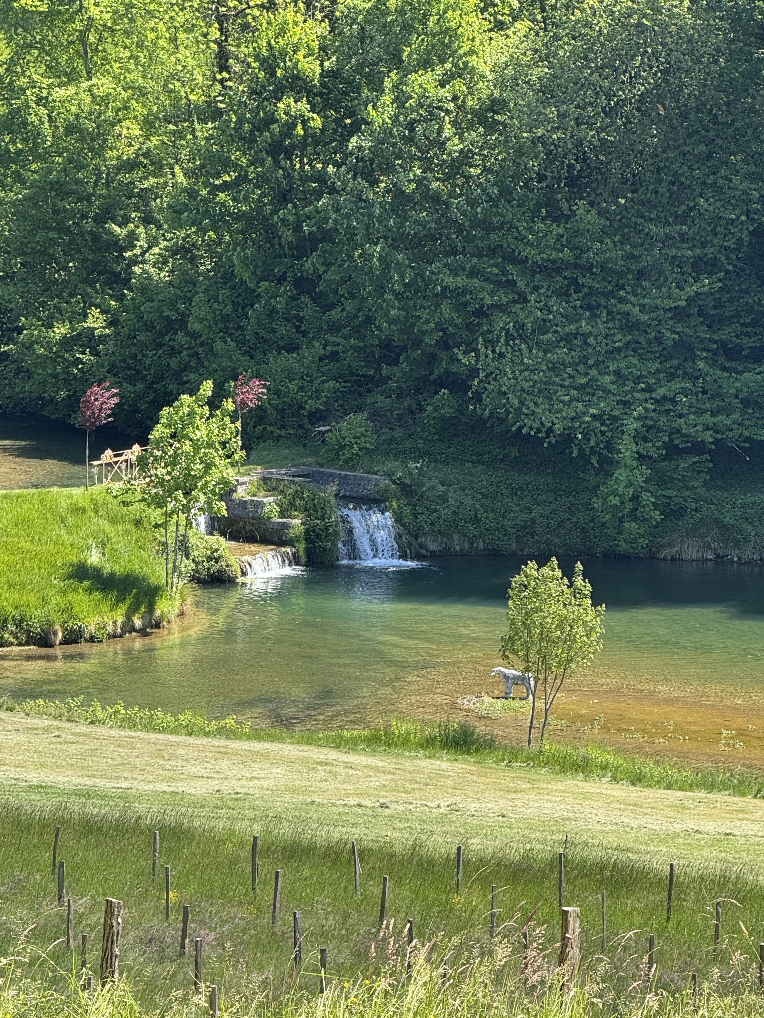 The waterfall