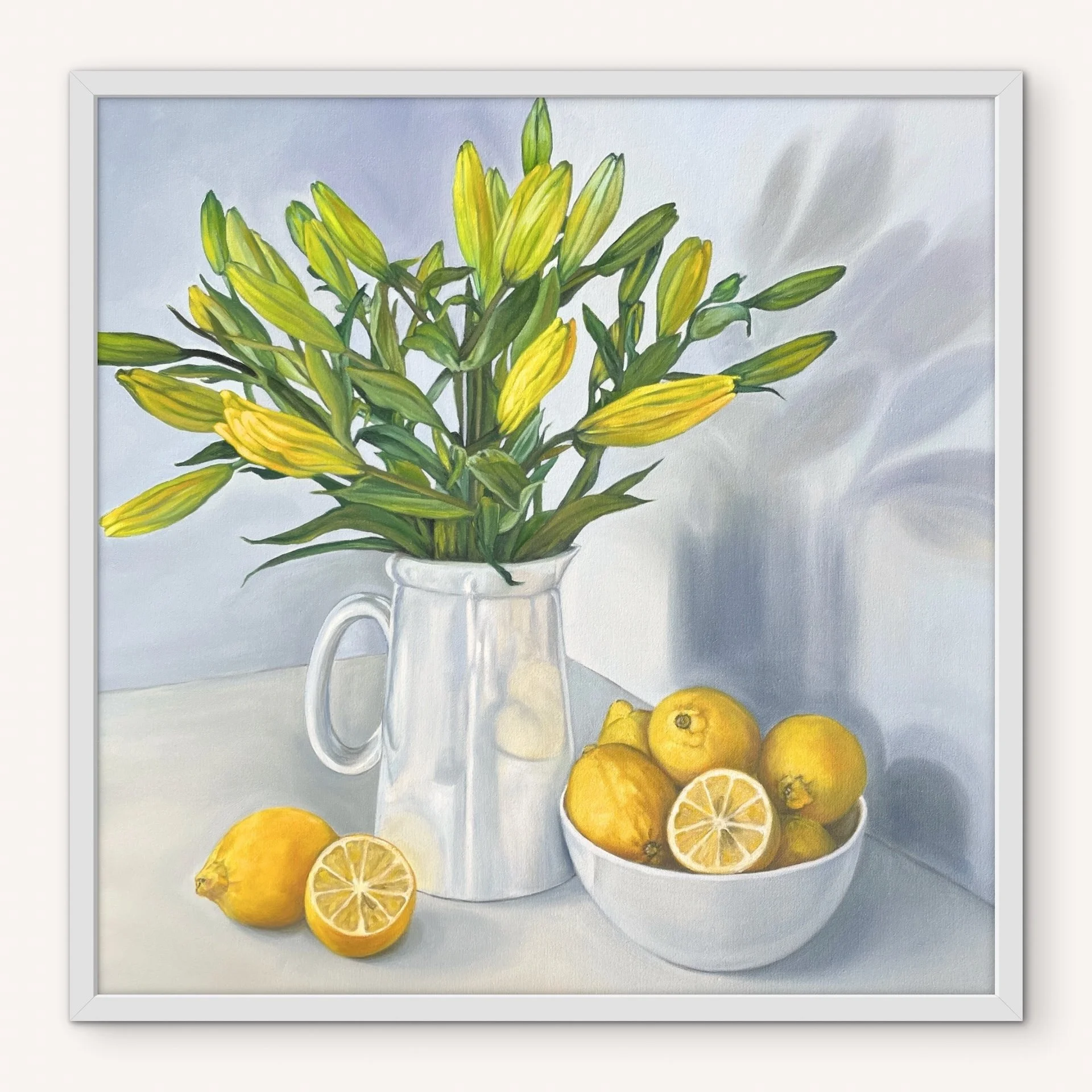 Lilies &amp; Lemons Canvas Print