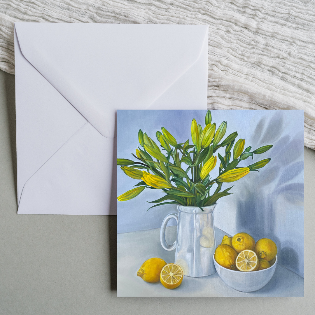 Lilies & Lemons Greeting Card