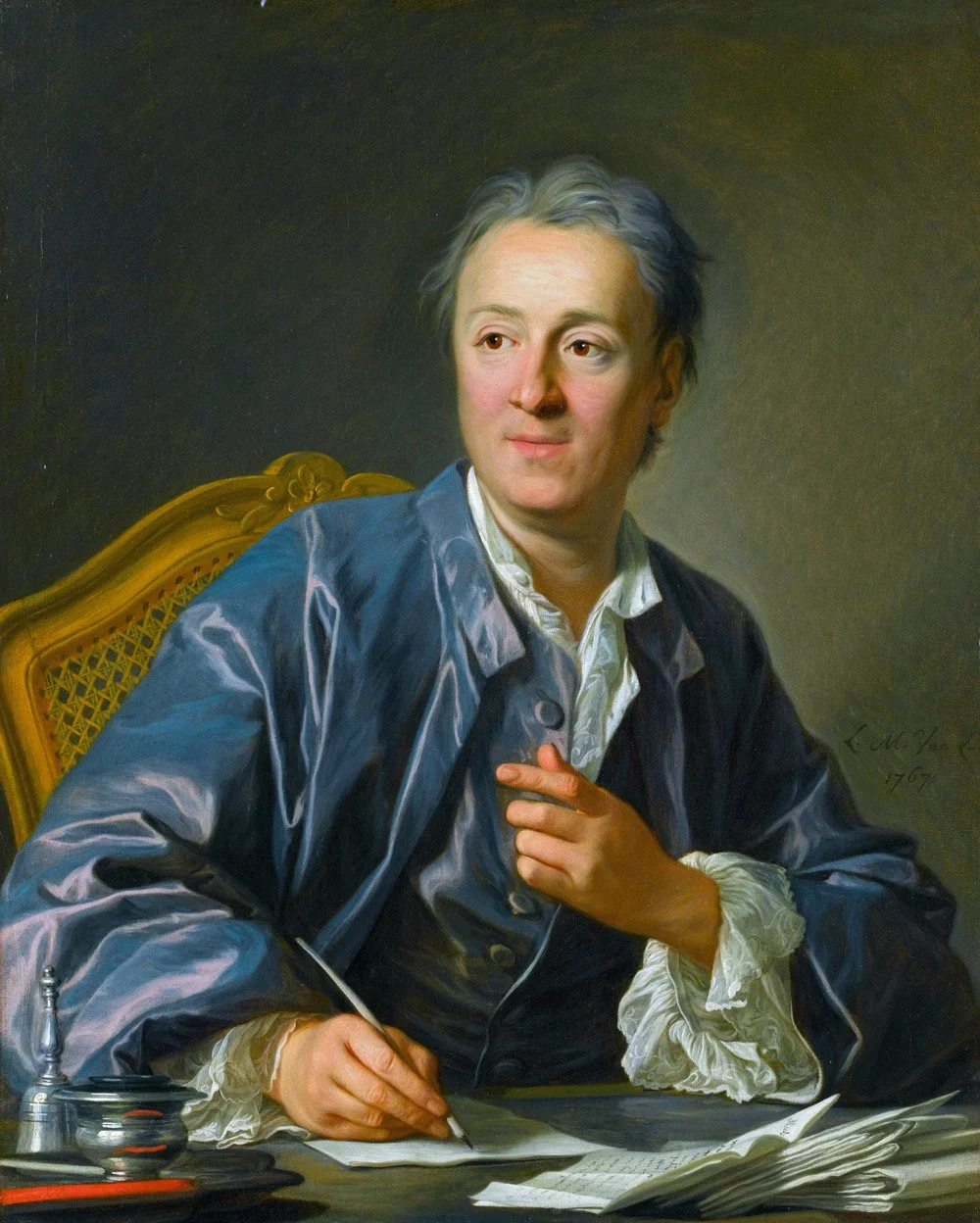 Oil painting of Denis_Diderot