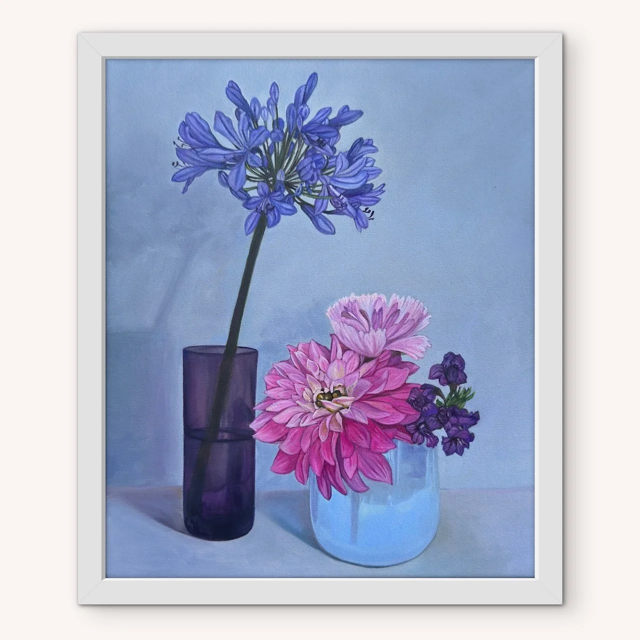 Florals 1 Framed Fine Art Print on Canvas