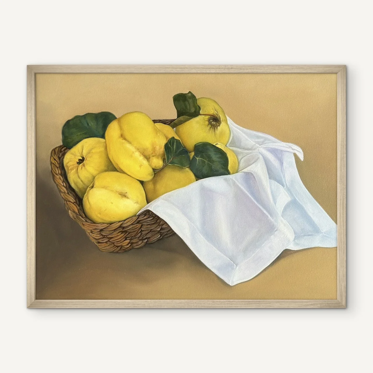 Quince Season fine art print on canvas by Robyn Markey and framed in solid timber deep-edge frame