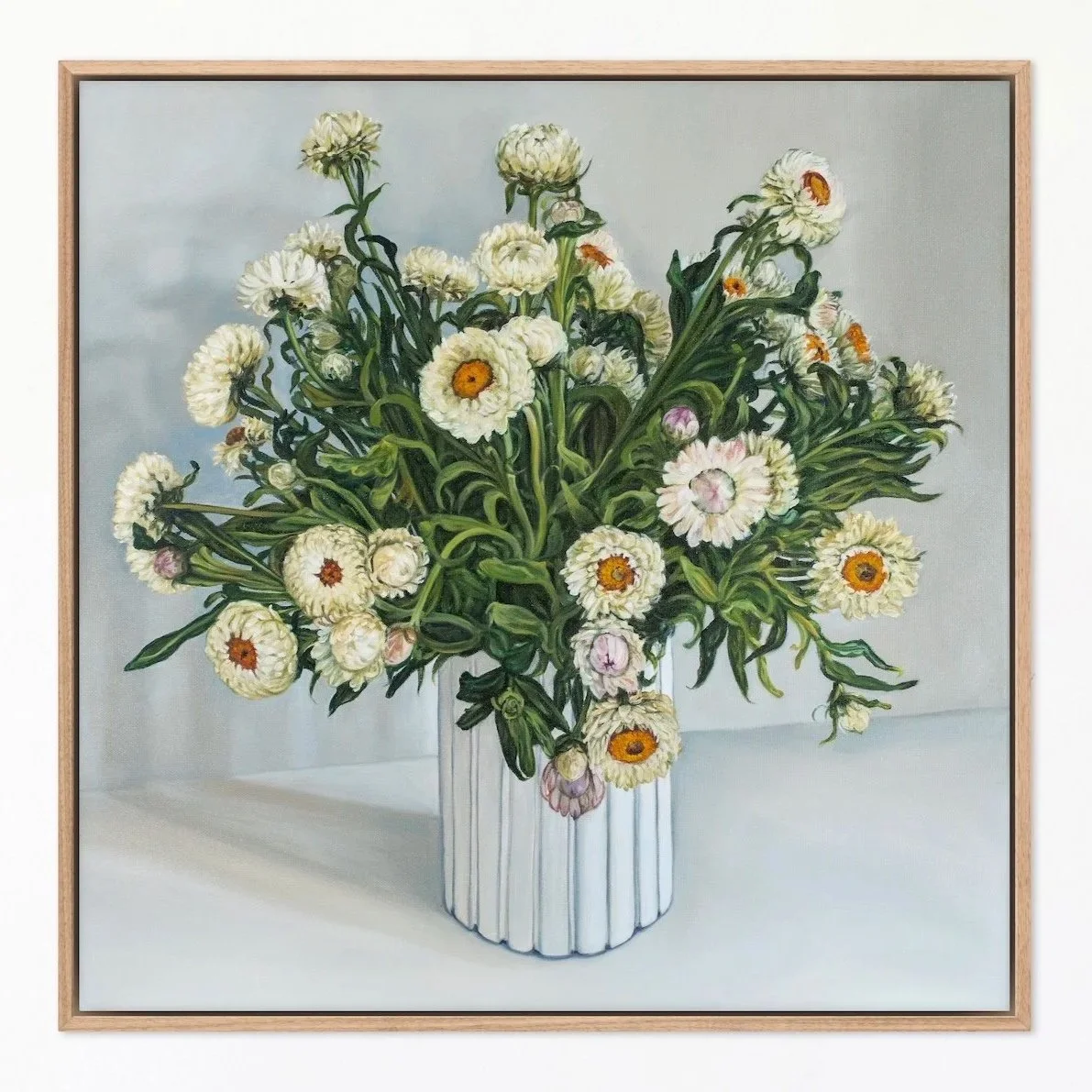 White Strawflowers