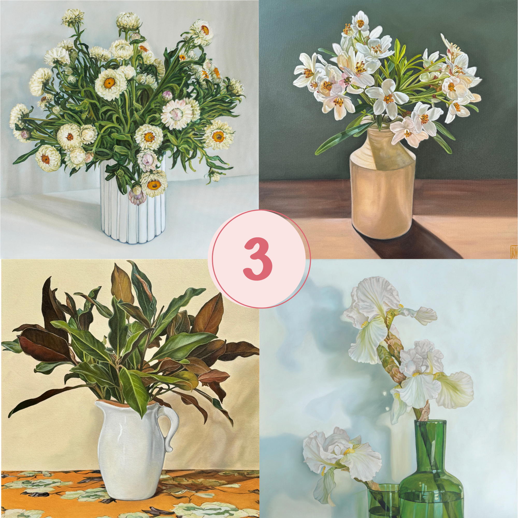 Greeting Cards - Pack 3, Bouquets