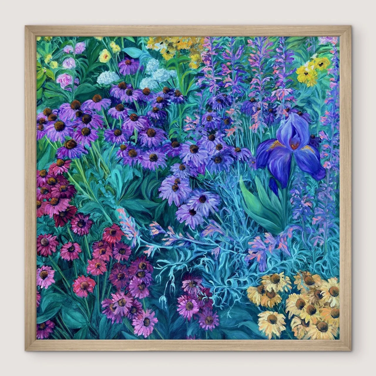 Morning in the Border Framed Fine Art Print on Canvas