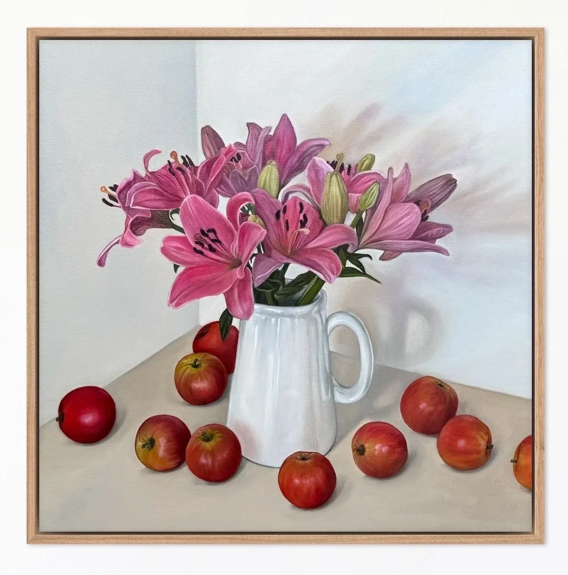 Pink Lilies & Apples