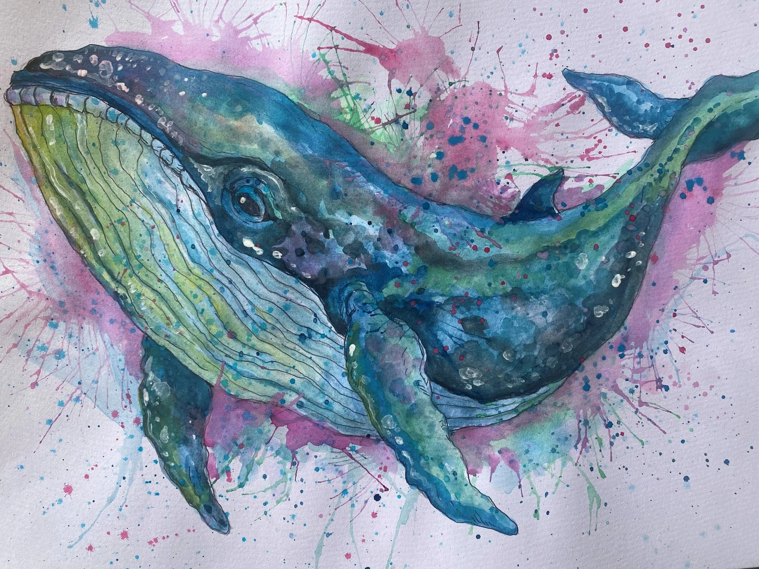 Water Colour Whales