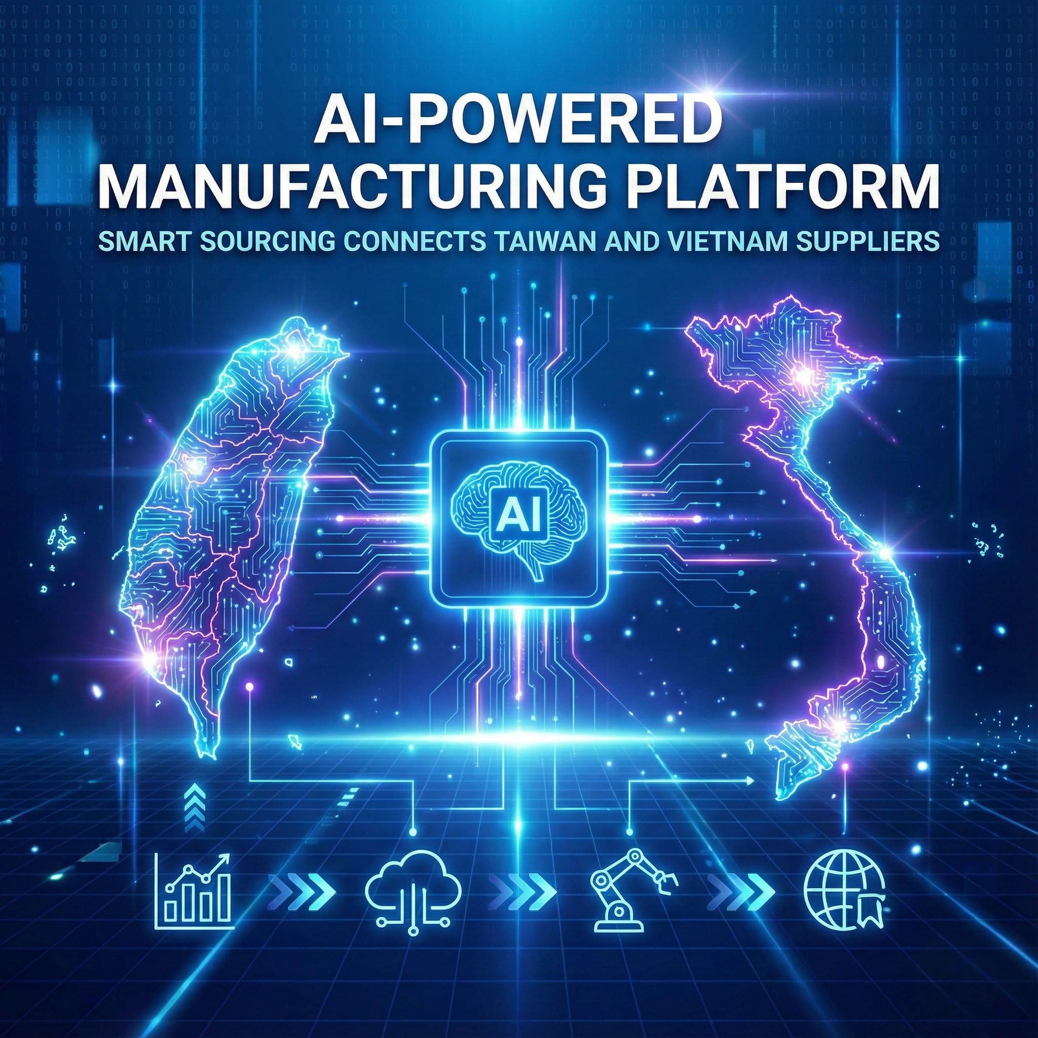 Plataforma de fabricación impulsada por IA: Smart Sourcing conecta a proveedores de Taiwán y Vietnam