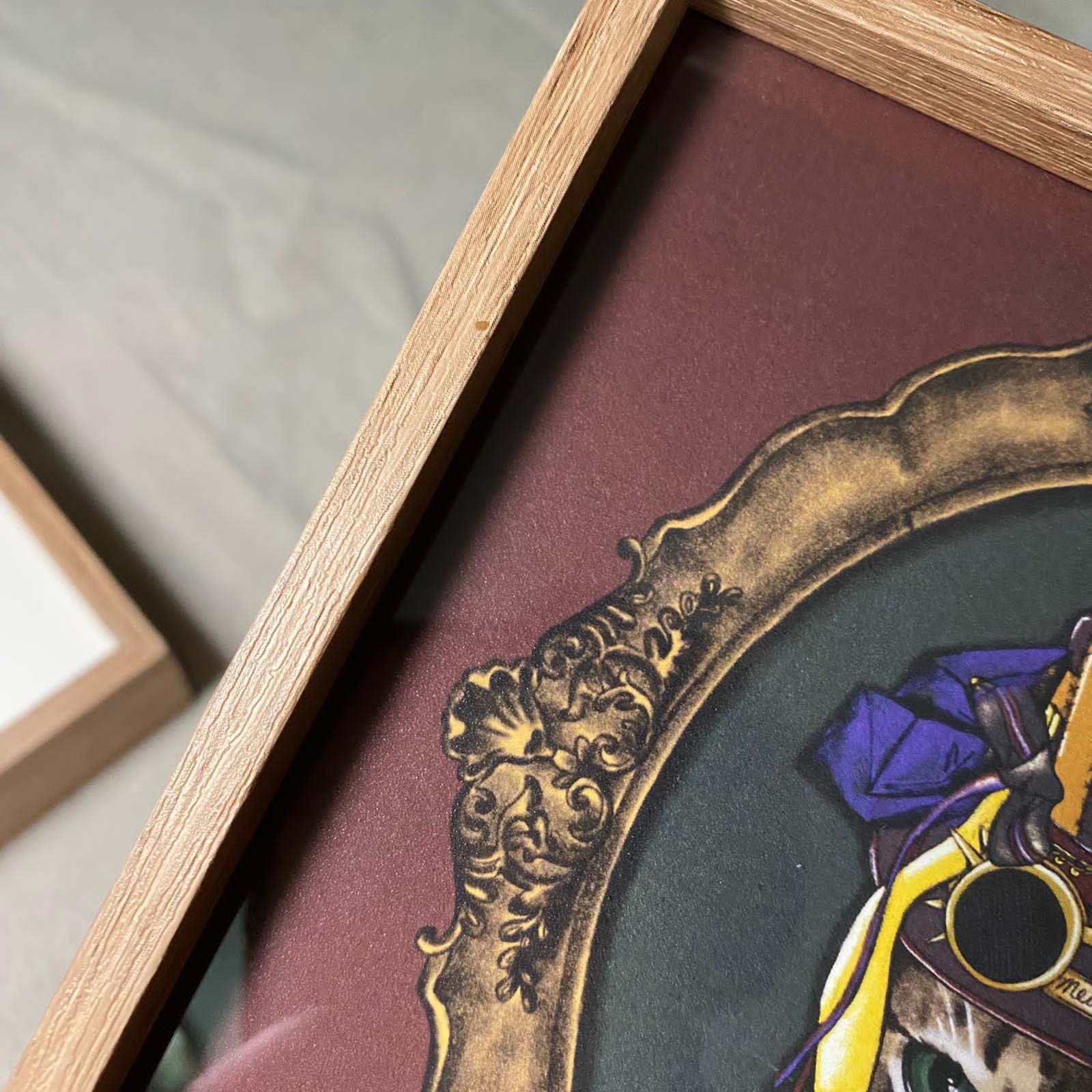 detail of the frame