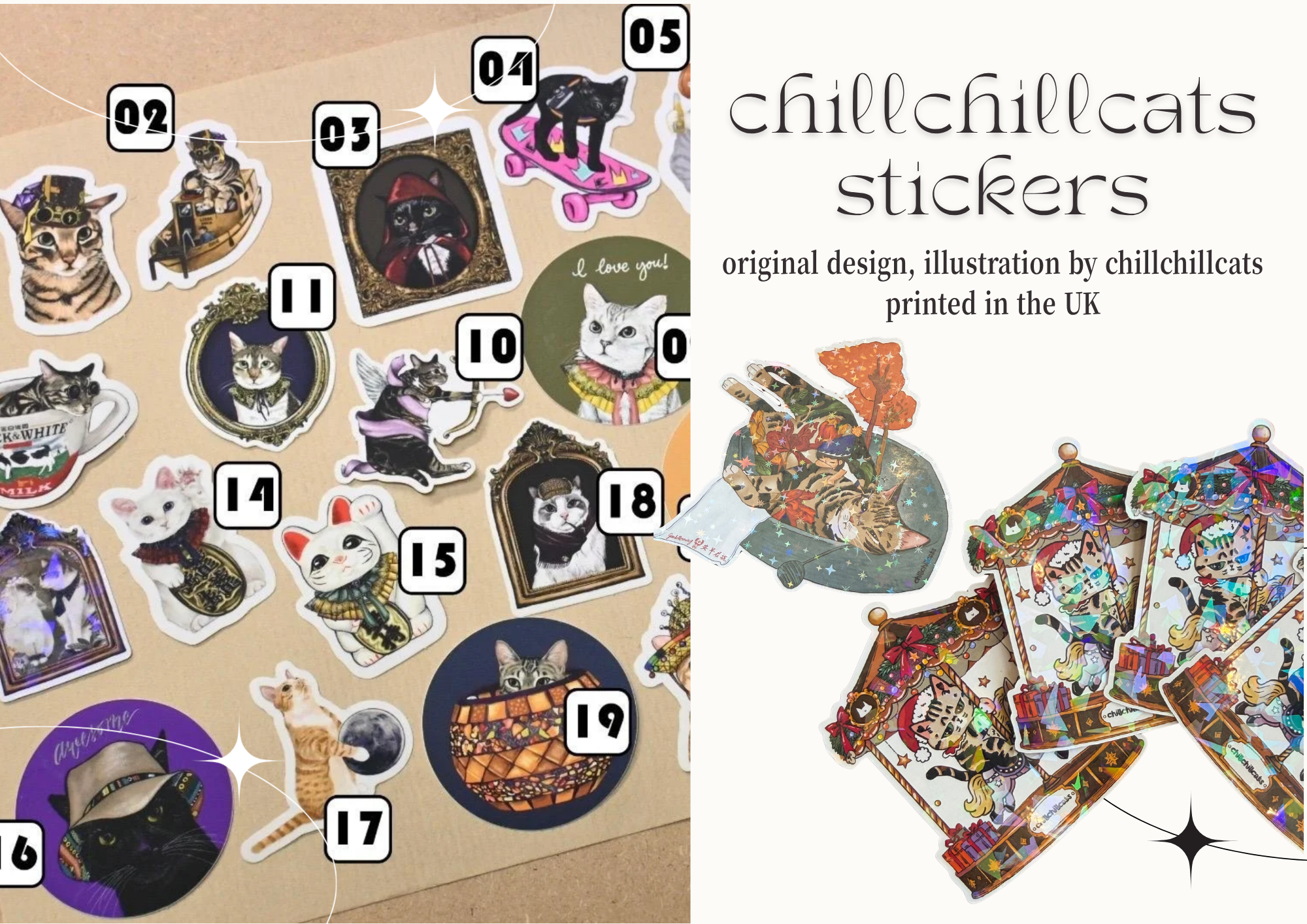 chillchillcats stickers