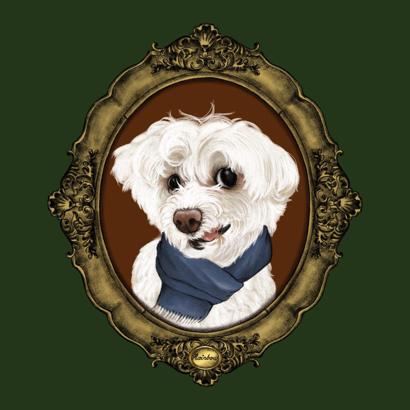 digital pet portrait