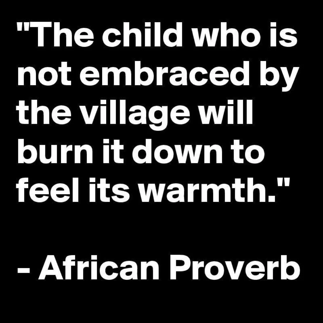 If we want the school to feel more like a village, are we willing to act less like separate households?