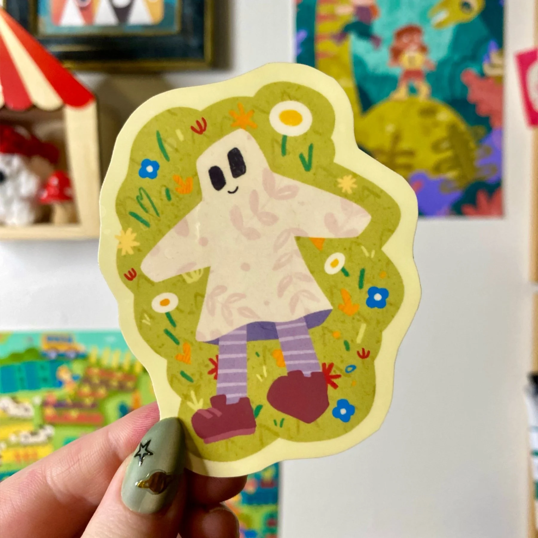 Spring Ghost Single Sticker