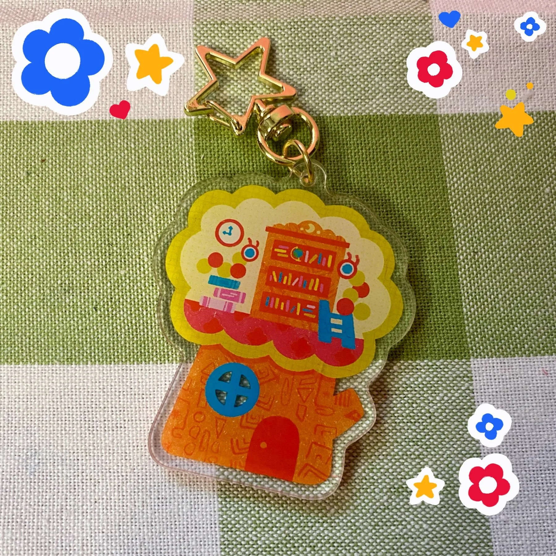 Tree House Acrylic Keychain