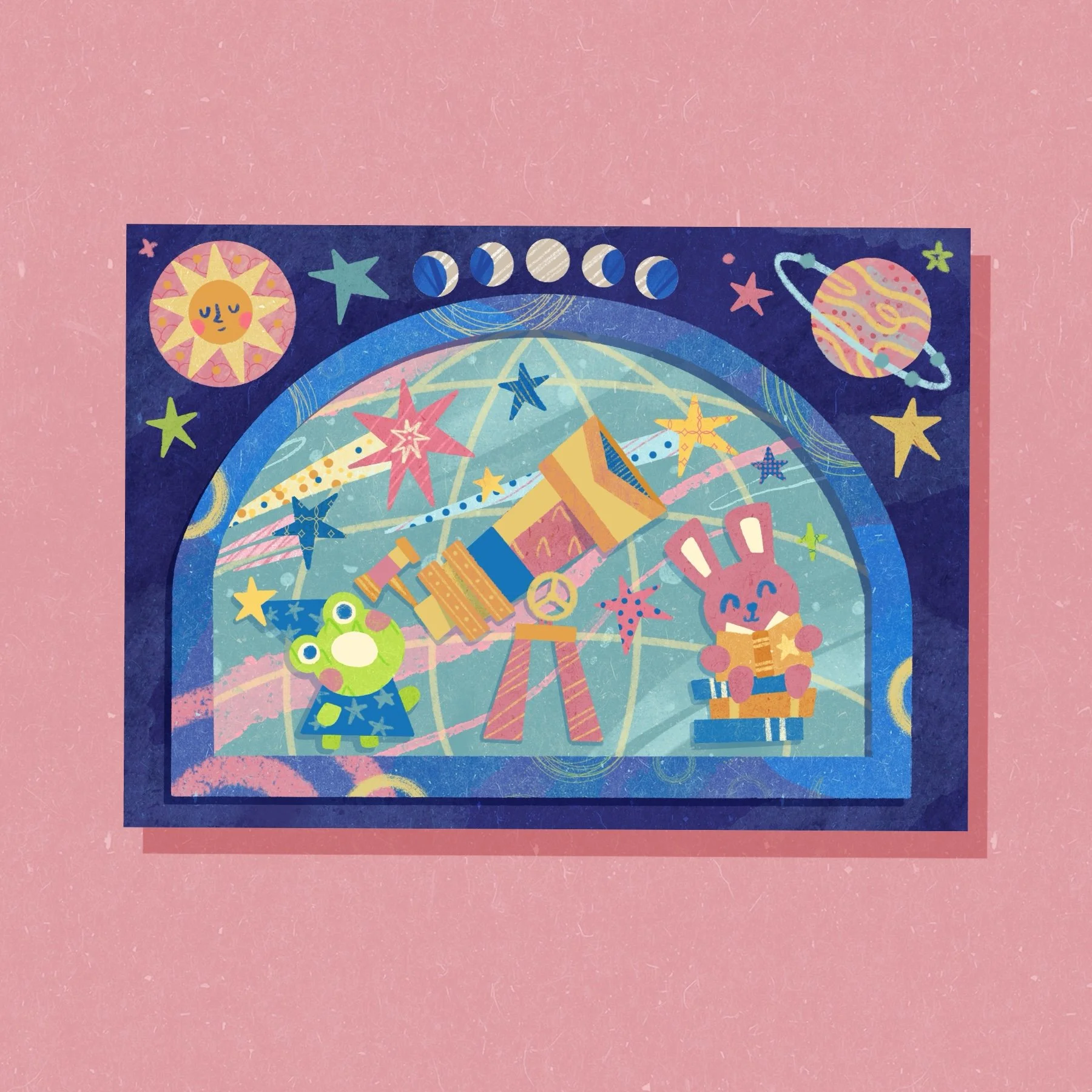 Shooting Stars Print 5 in by 7 in