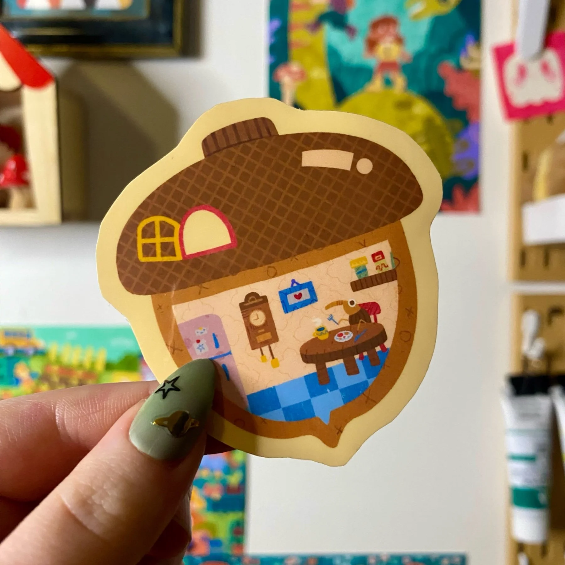 Acorn Weevil Single Sticker