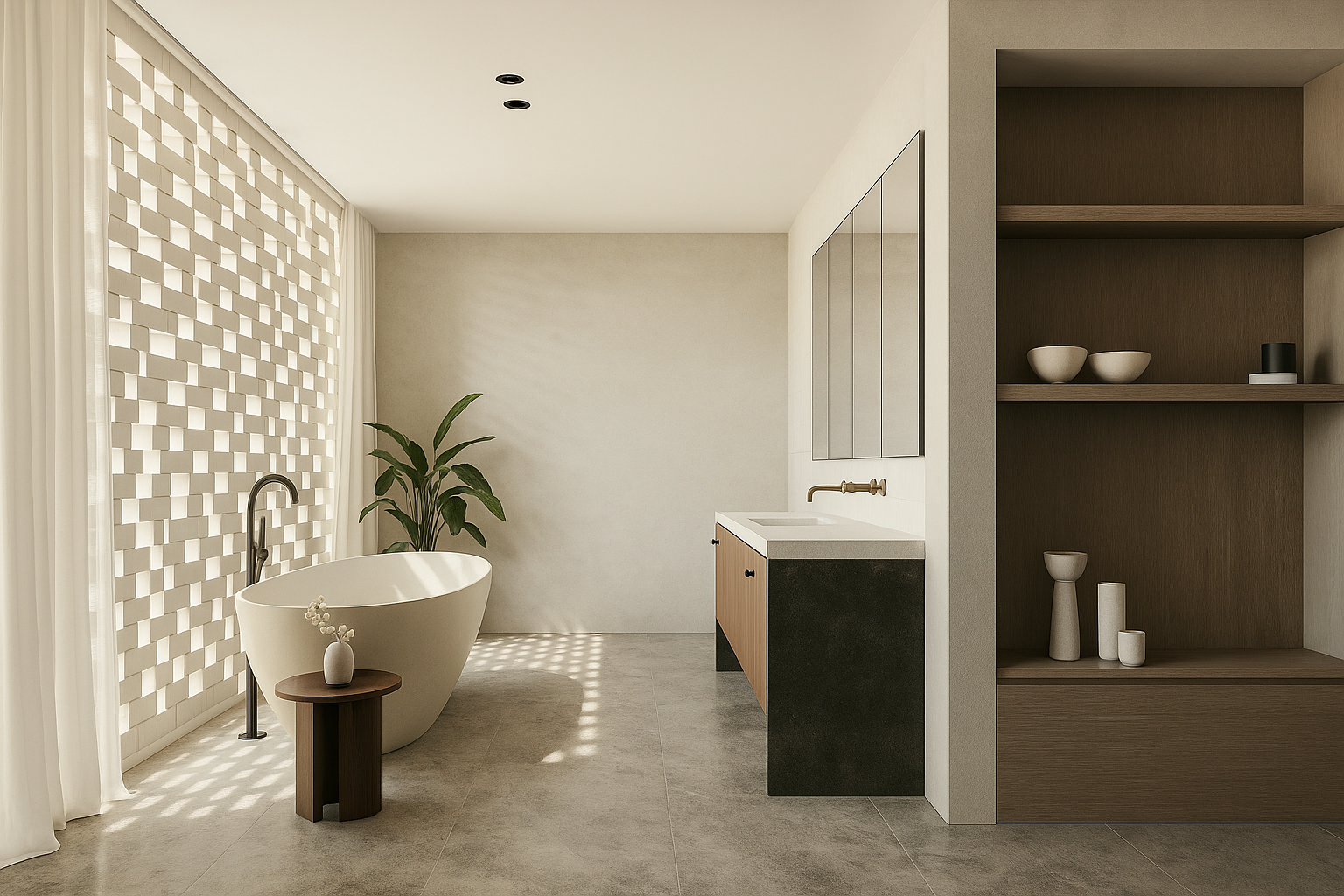 Minimalist Bathroom with Geometric Light Patterns.png