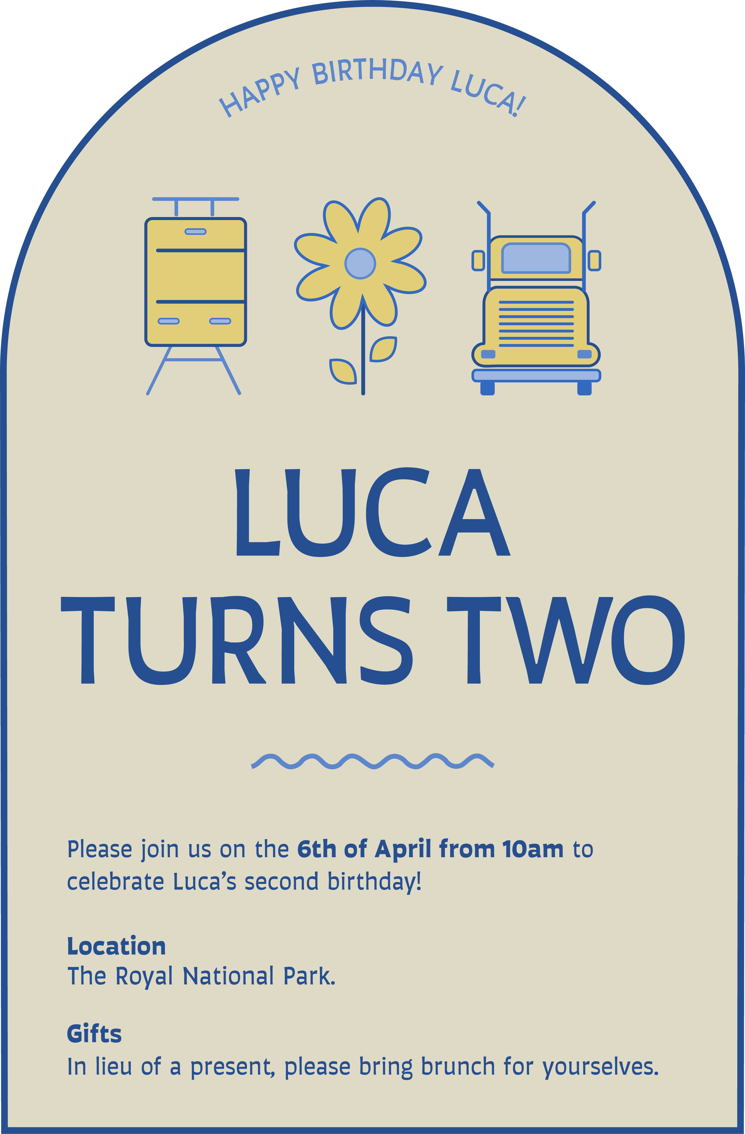 Luca Invitation
