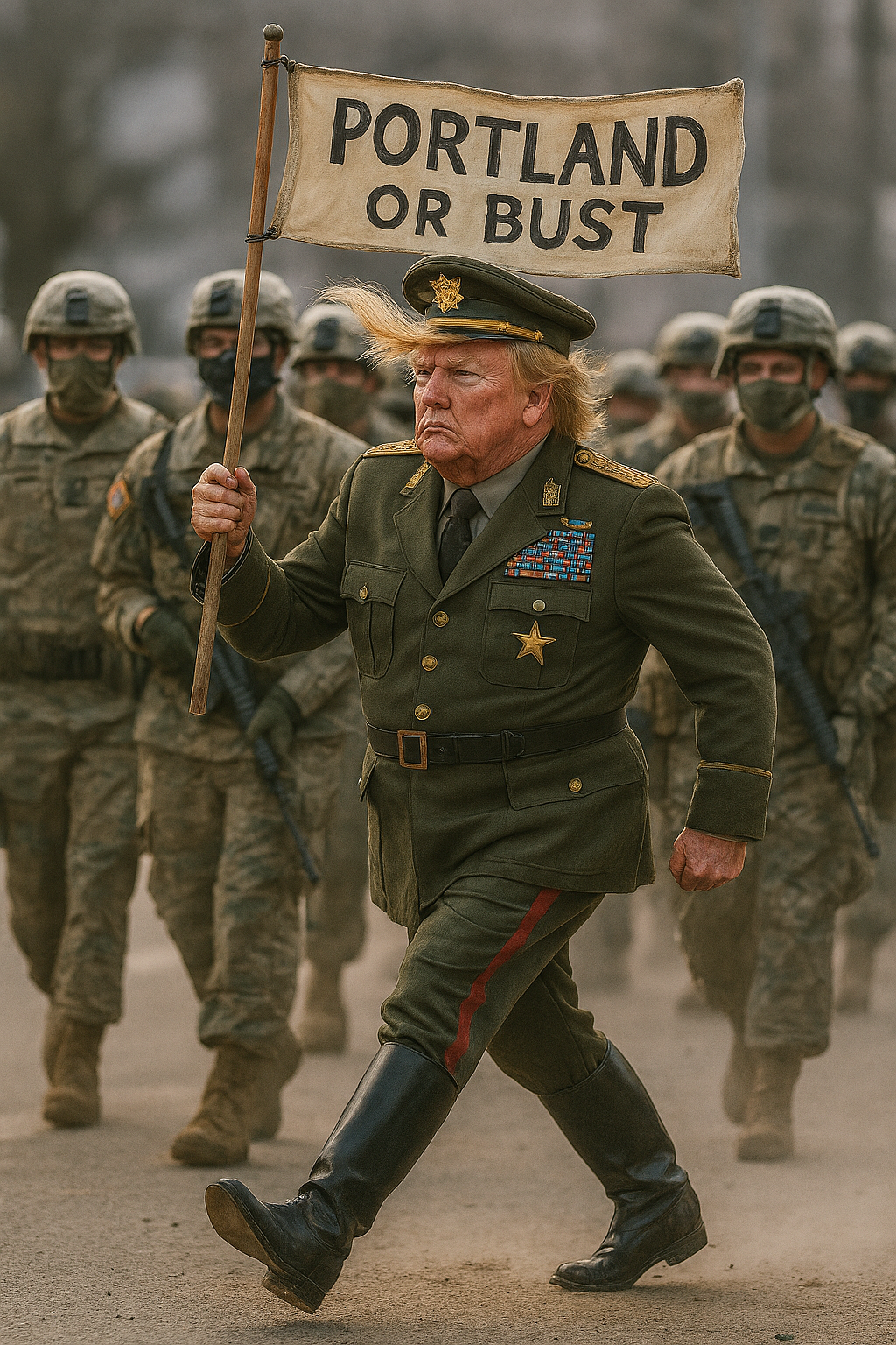 Trump to Lead National Guard March on Portland: Antifa, Kars 4 Kids “Losers” in the Crosshairs