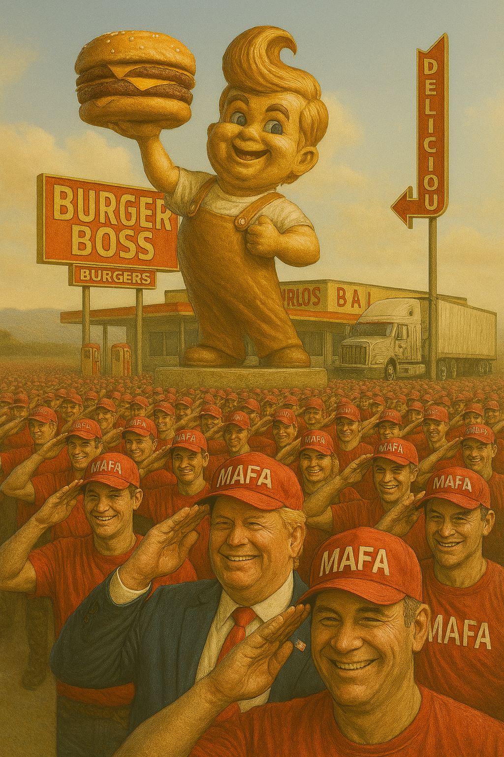 Trump Attends First Annual MAFA Ceremony at Tupelo Truck Stop