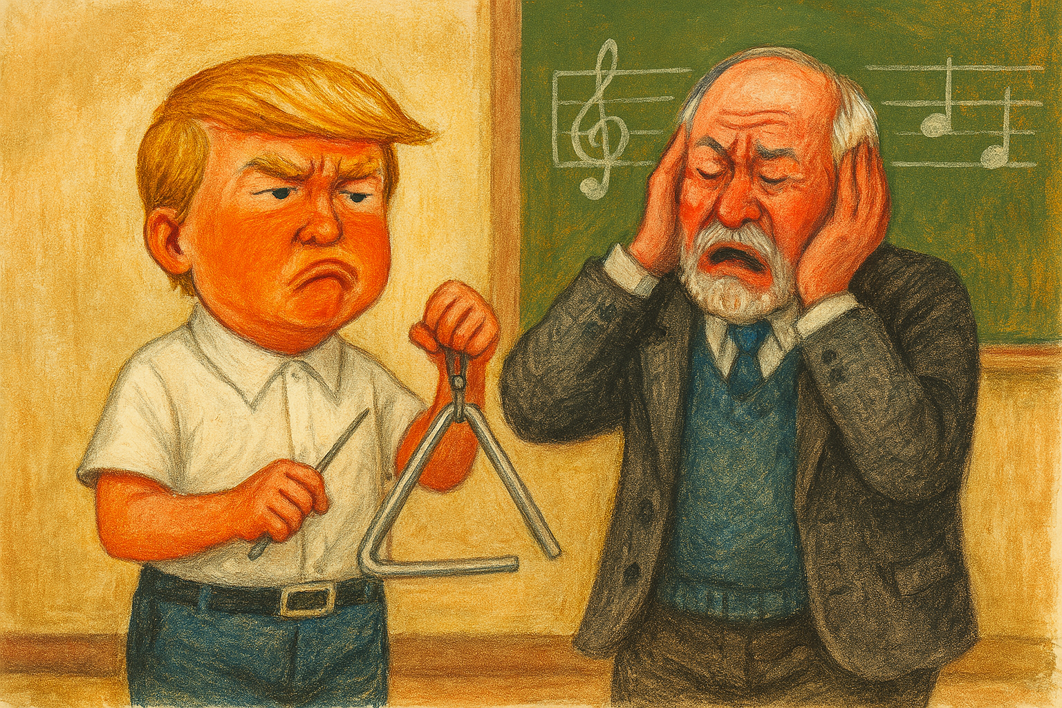 Trump Indicts His Second-Grade Music Teacher