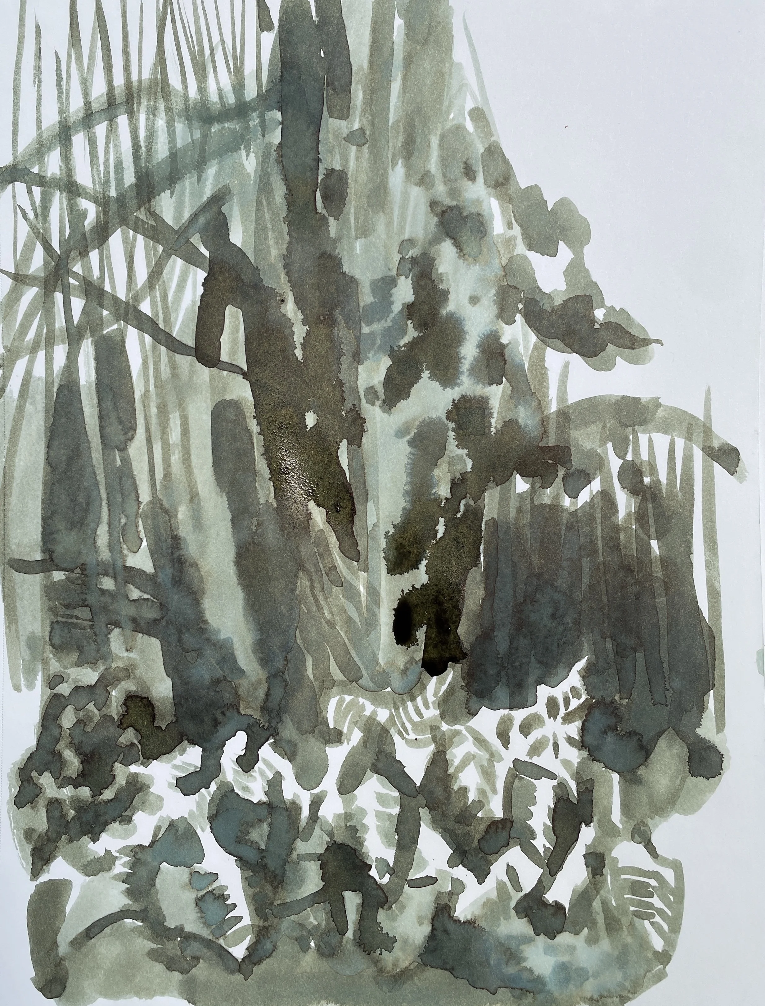 Goodwood Hill, 2026, ink on Strathmore paper, 160 gsm, 30.5x22.9 cm, framed in white acid free paper mat, 14x11", SGD 65