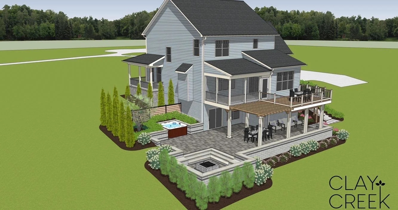 Landscape design with paver patio and pergola in Westminster, MD