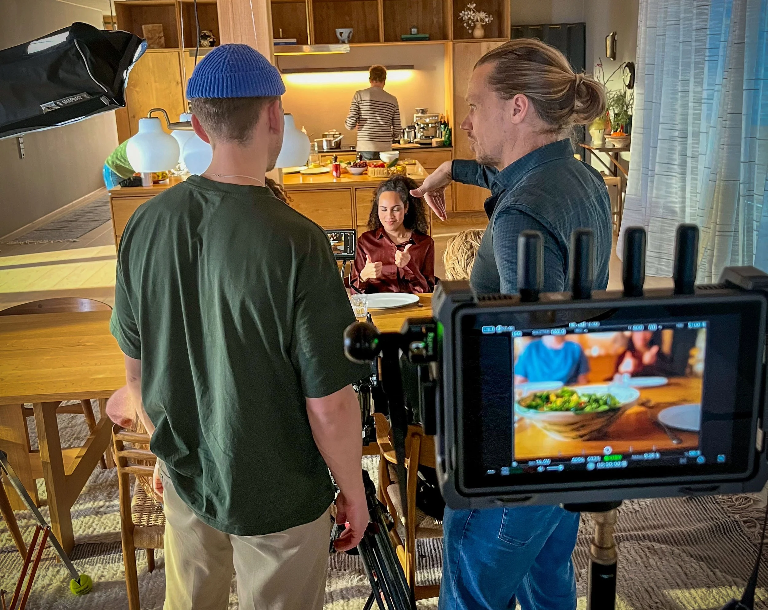 Collaboration with cinematographer Olav Smidt during the shooting of 'The Broken Heart'